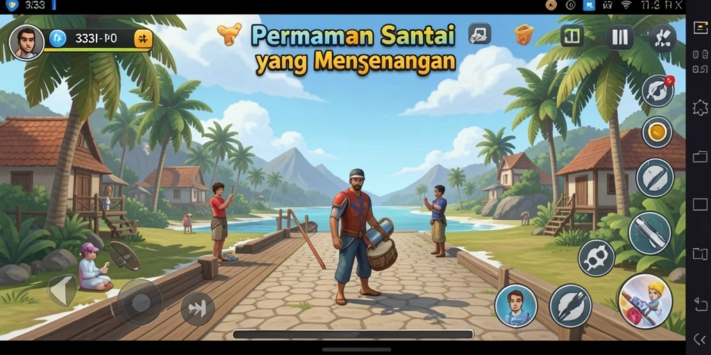Tampilan mengasyikkan gameplay casual 333I.