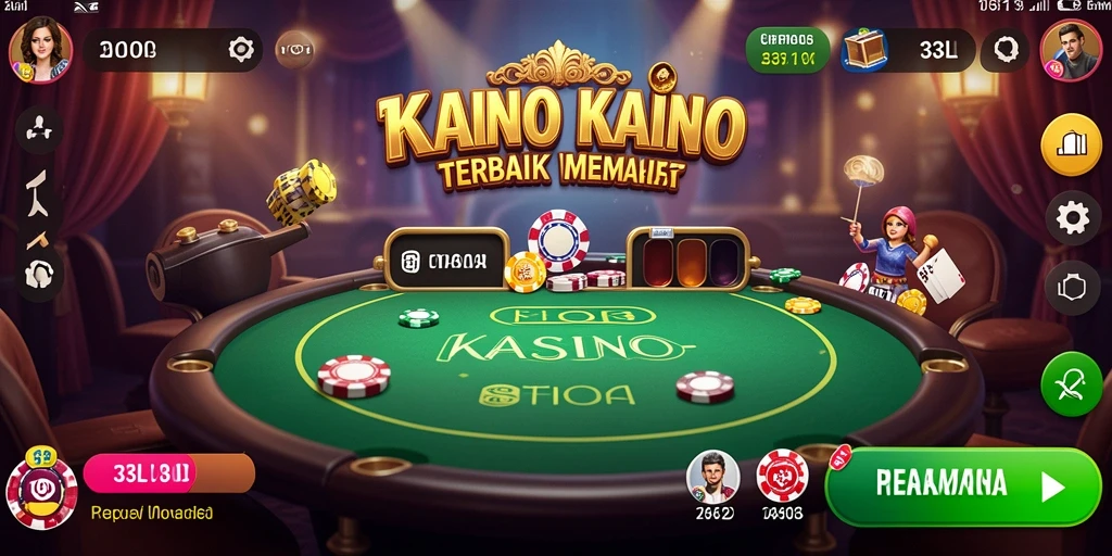 Tampilan permainan Kasino yang menarik dan interaktif di 33L.