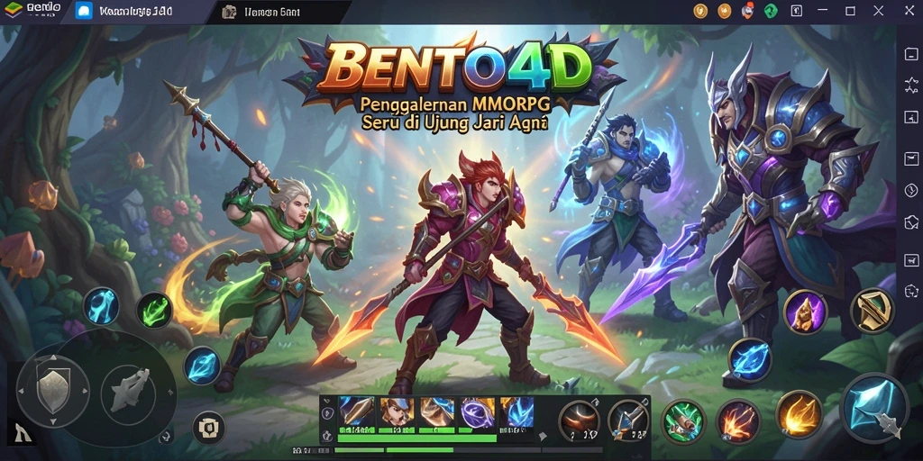 Screenshot gameplay <strong>BENTO4D</strong> menunjukkan pejuang yang beraksi dalam pertempuran seru.