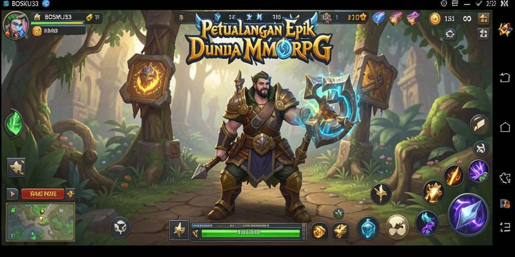 Gameplay epik BOSKU33 dengan pertempuran yang mendebarkan.