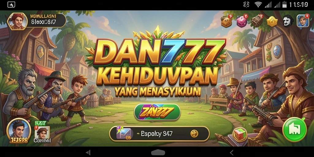 Screenshot gameplay <strong>DAN777</strong> menampilkan kehidupan virtual yang dinamis dan interaktif.