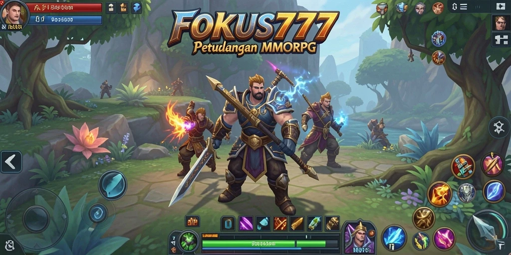 Screenshot gameplay FOKUS777 yang menampilkan aksi seru dalam MMORPG.