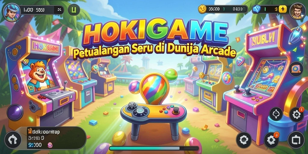 Tangkapan layar HOKIGAME menampilkan keseruan gameplay arcade yang mendebarkan.