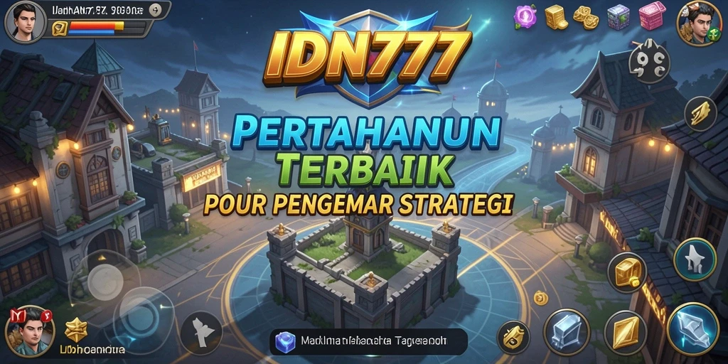 Tampilan gameplay menakjubkan dari IDN777 dalam aksi pertahanan menara.