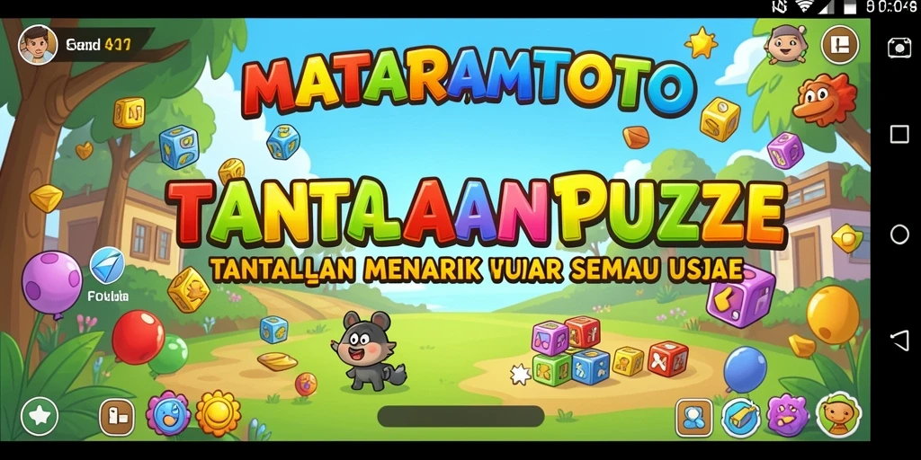 Screenshot gameplay MATARAMTOTO menampilkan tantangan Puzzle yang menegangkan.