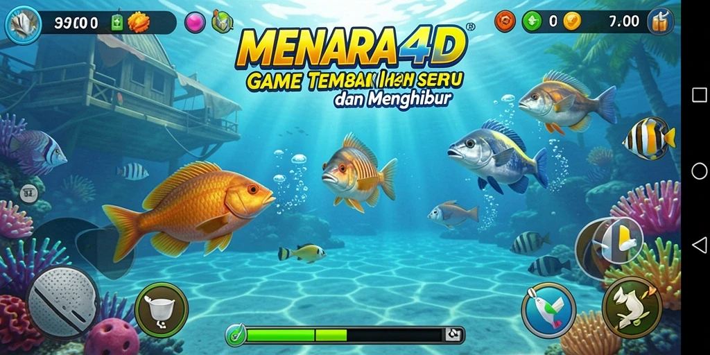 Tampilkan pengalaman menembak ikan yang seru dalam MENARA4D.