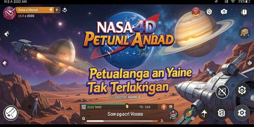 Tampilan gameplay menakjubkan dari NASA4D yang penuh dengan aksi Anime.