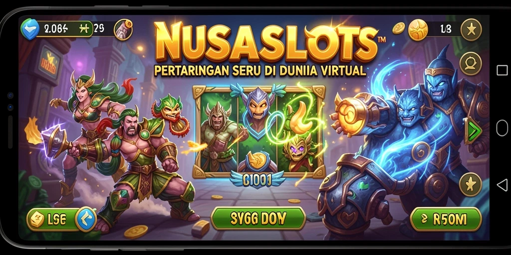 Gameplay NUSASLOTS yang menarik dan pertarungan seru.