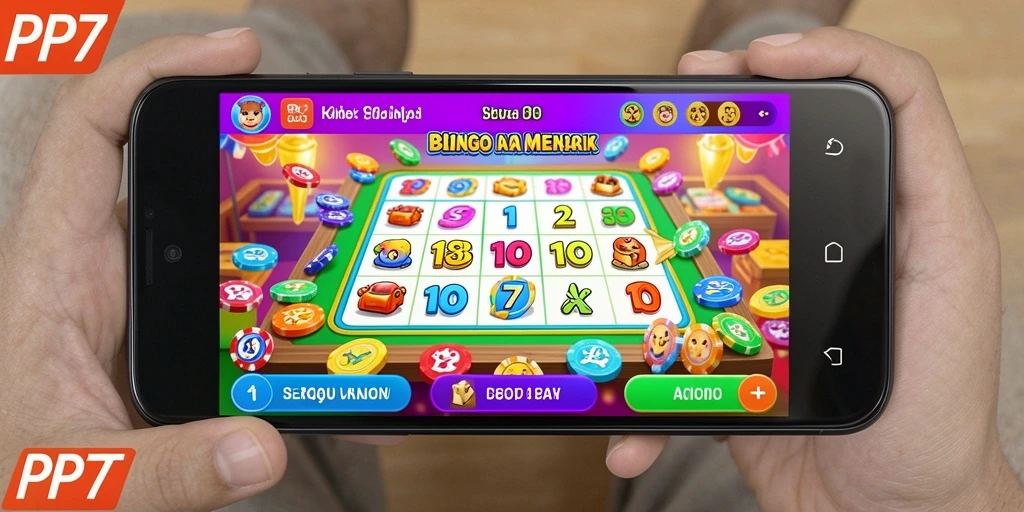 Tangkapan layar gameplay PP7 menampilkan suasana seru permainan Bingo.
