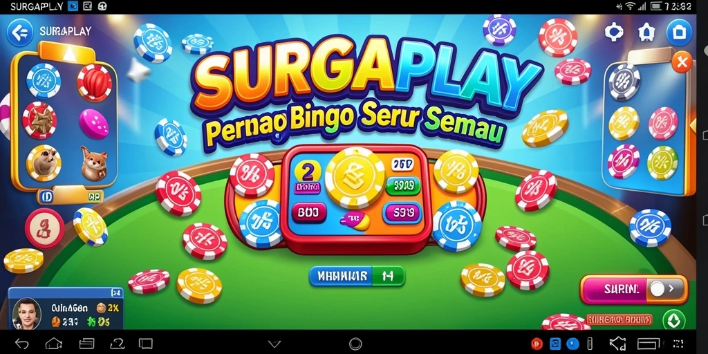 Tampilan menarik dari gameplay SURGAPLAY dalam permainan Bingo.